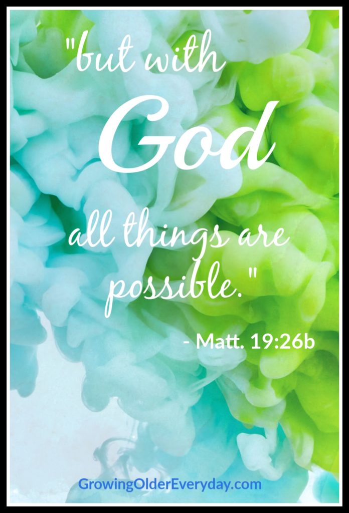 but with God all things are possible