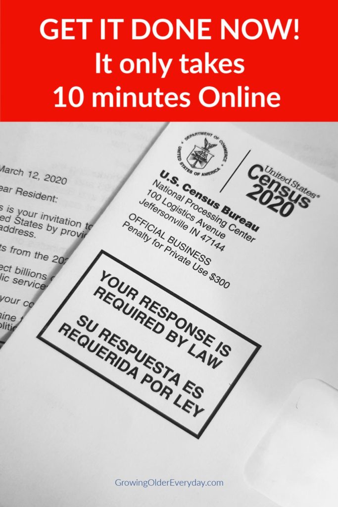 It's census time Get yours done now.