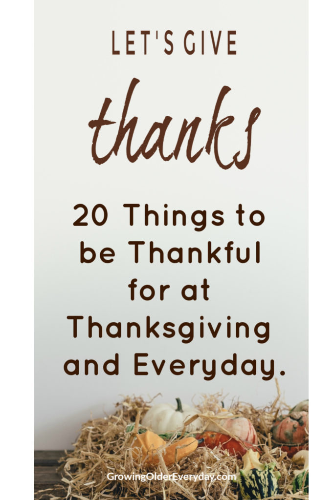 A list of things to be Thankful for