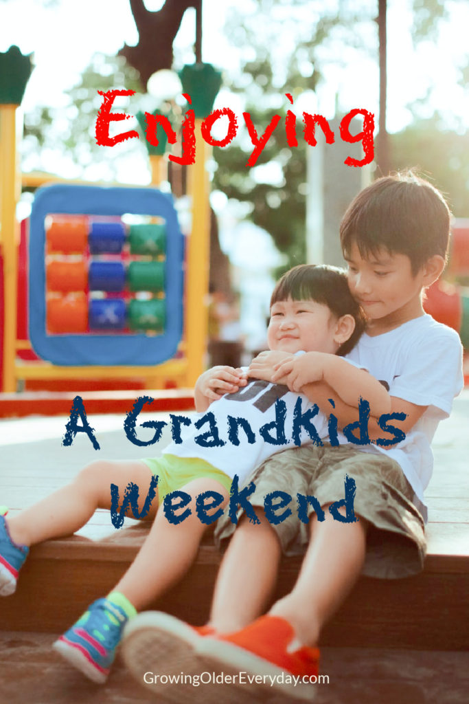 Enjoying A grandkids weekend.  Hugs and Kisses.  Pray together.  Read.  Learn.  Listen.