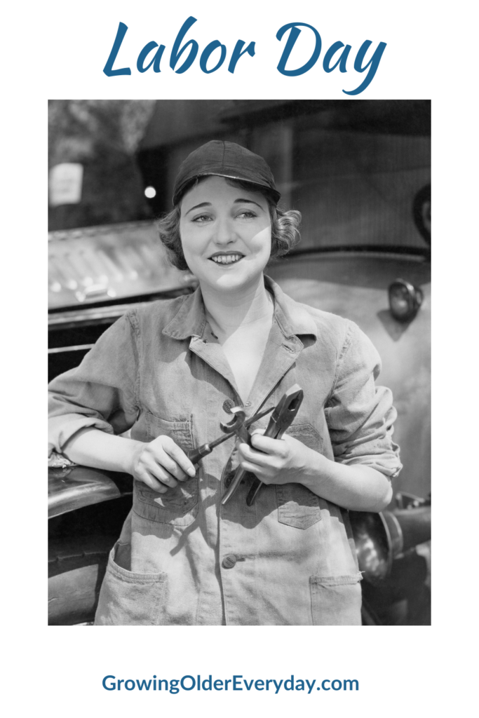 Woman mechanic Labor Day
