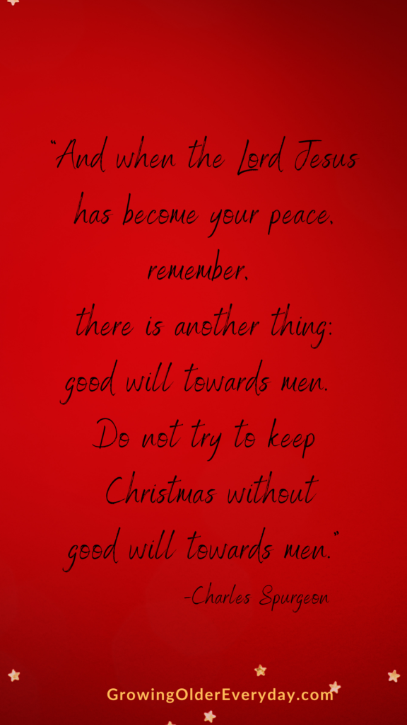 Charles Spurgeon quote about the true meaning of Christmas