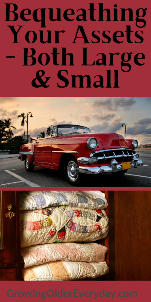 Old car and quilts