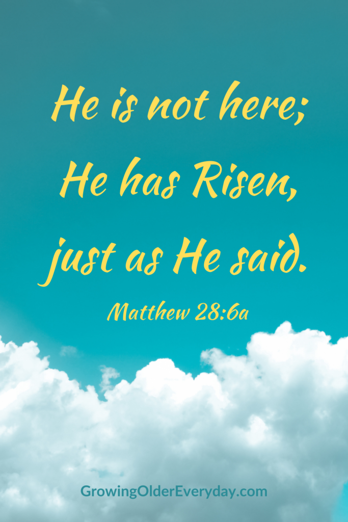 He is not here; He has risen