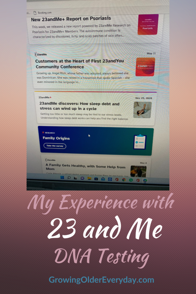 My Experience with 23 and Me DNA Testing