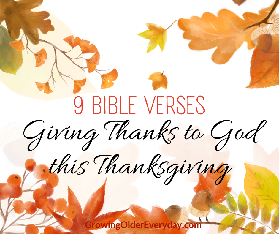 9 Bible Verses giving thanks to God