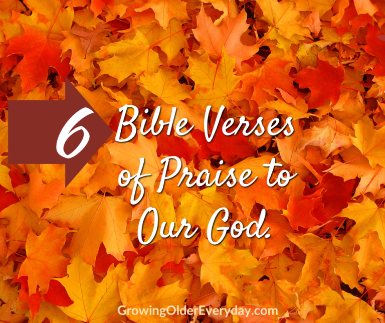 6 Bible Verses of Praise to our God - Growing Older Everyday