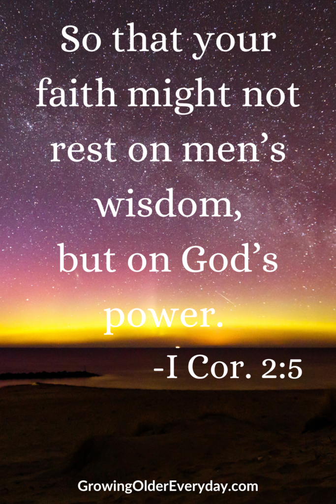 Bible Verse - I Cor. 2:5