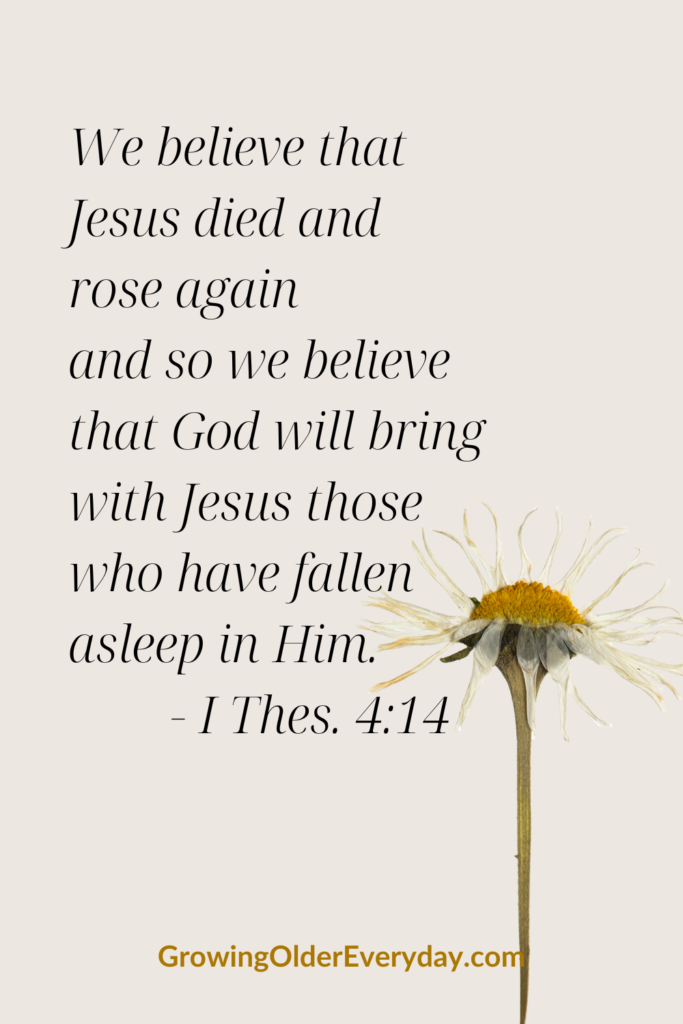 We believe that Jesus died