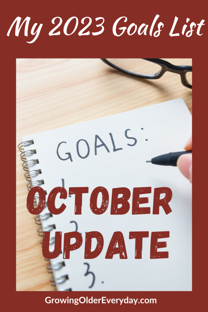 October 2023 Goals Update