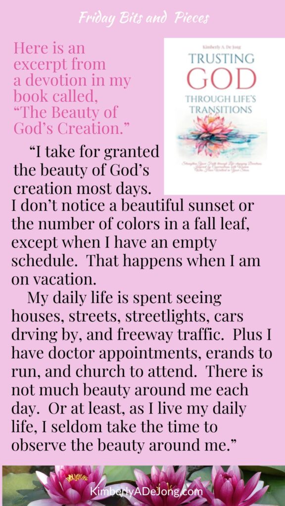 An excerpt from "The Beauty of God's Creation"