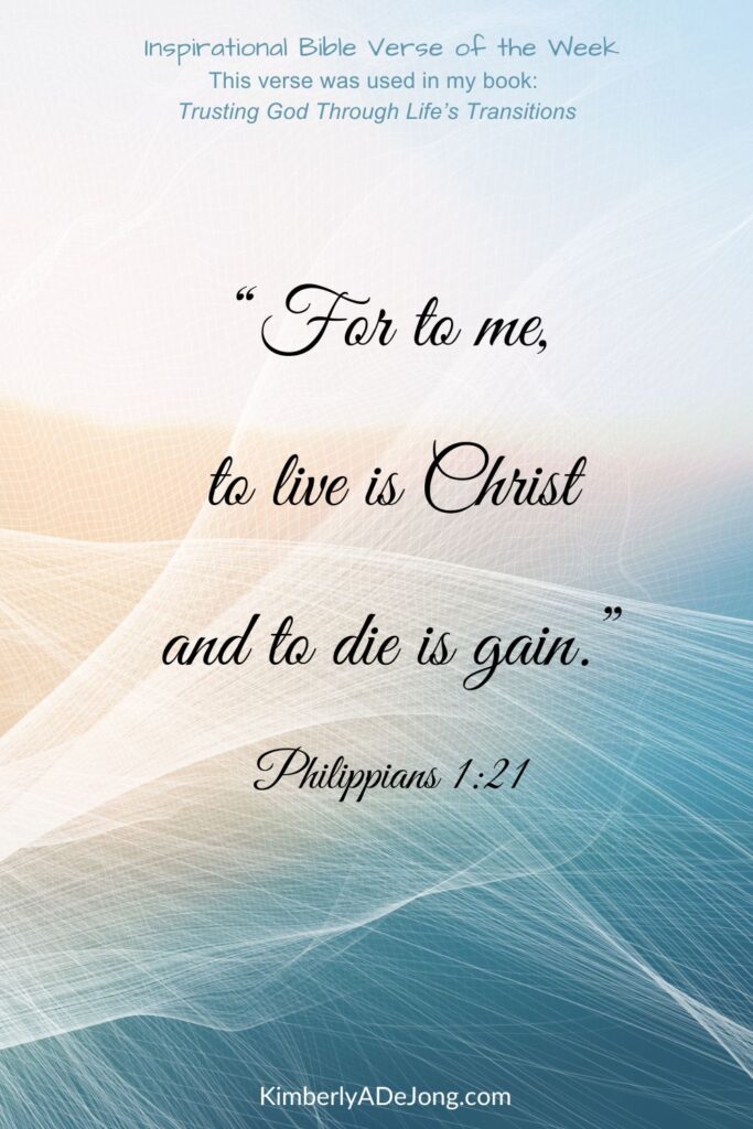 Bible Verse Philippians 1:21