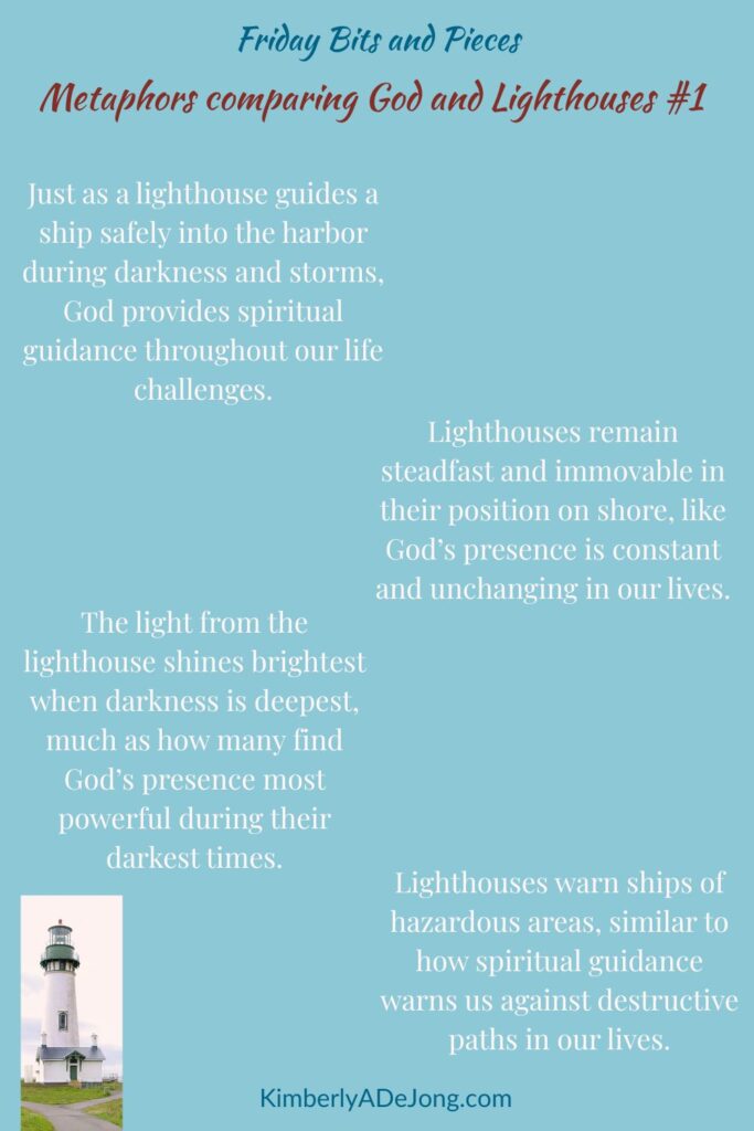 Metaphors comparing God and LIghthouses